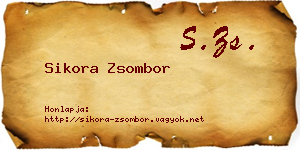 Sikora Zsombor névjegykártya