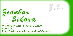 zsombor sikora business card